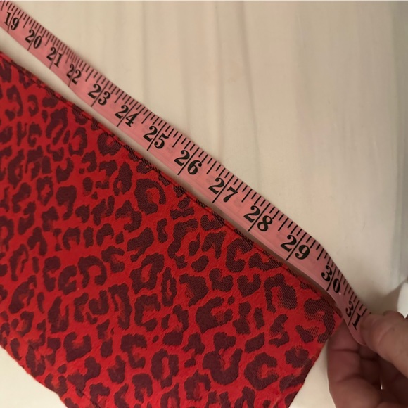 Zadig & Voltaire Black & Red Jacquard Leopard Print Prune Jac Leo Pants 34/XS - Picture 15 of 16